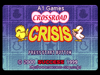 Crossroad Crisis title screen for Playstation
